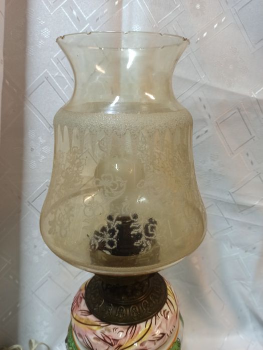 Антикварна нощна лампа Capodimonte -уникат!