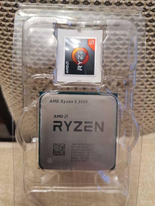 Продавам CPU AMD RYZEN 5 3600 + охладител