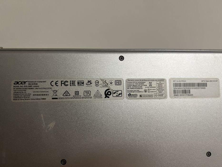 Acer swift 1 Алиса