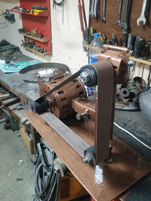 Лентов шлайф. Гриндер