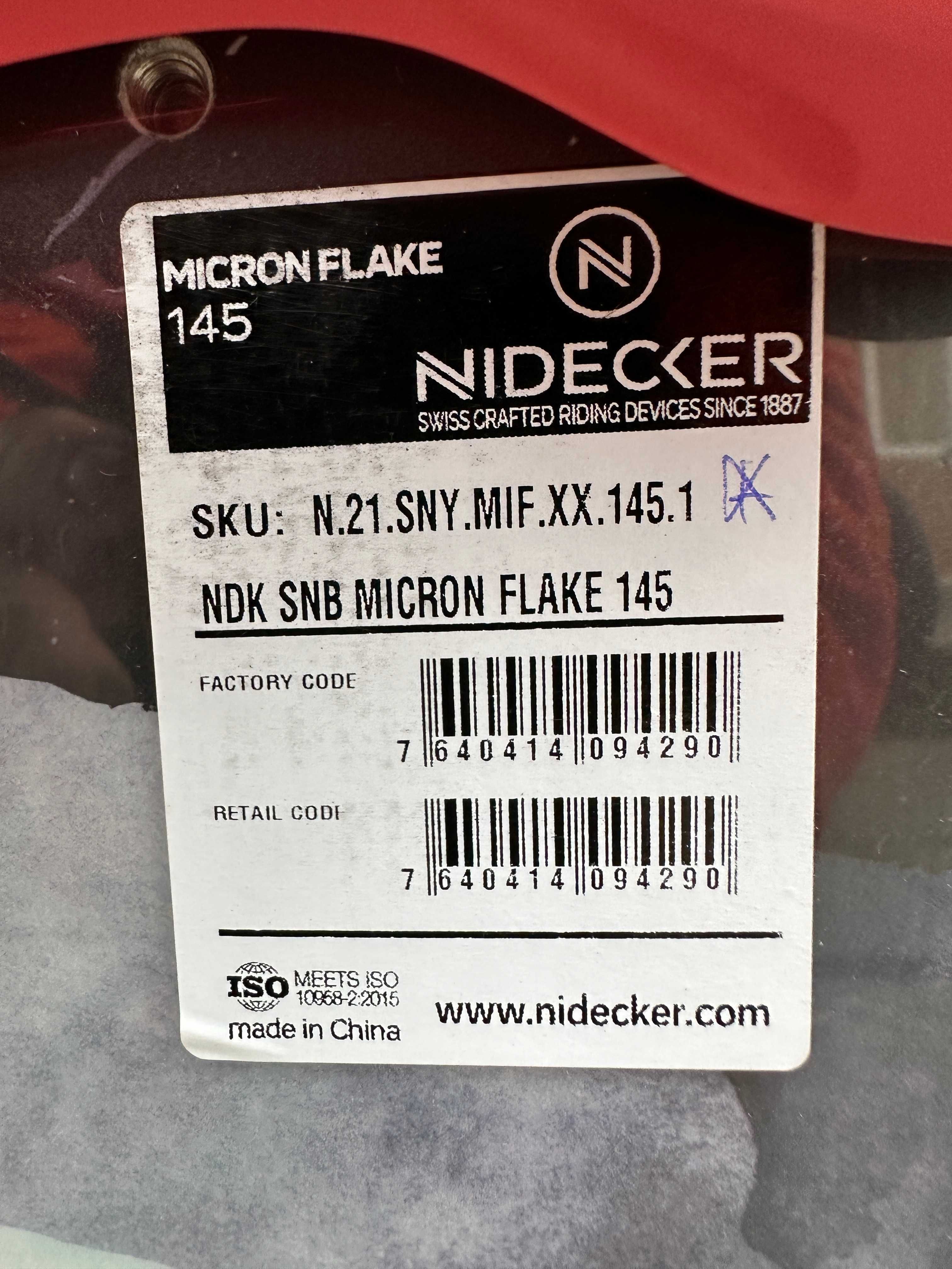 placa noua snowboard nidecker micron flake L145cm