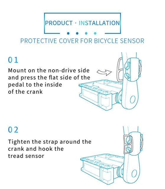 Husa protectie silicon prindere senzor cadența Garmin Bryton Igpsport