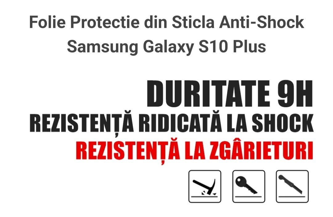 Folie protectie anti-shock din sticla Samsung Galaxy S10 Plus
