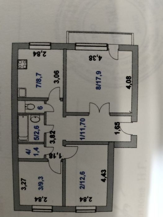 Продам 3к квартиру 7-15