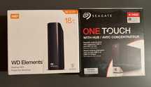 HDD Extern WD elements 18TB / HDD Extern Seagate Onetouch 4TB