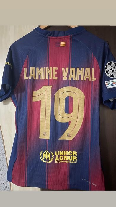 Tricou de fotbal Barcelona roșu-albastru 25-26 Lamine Yamal