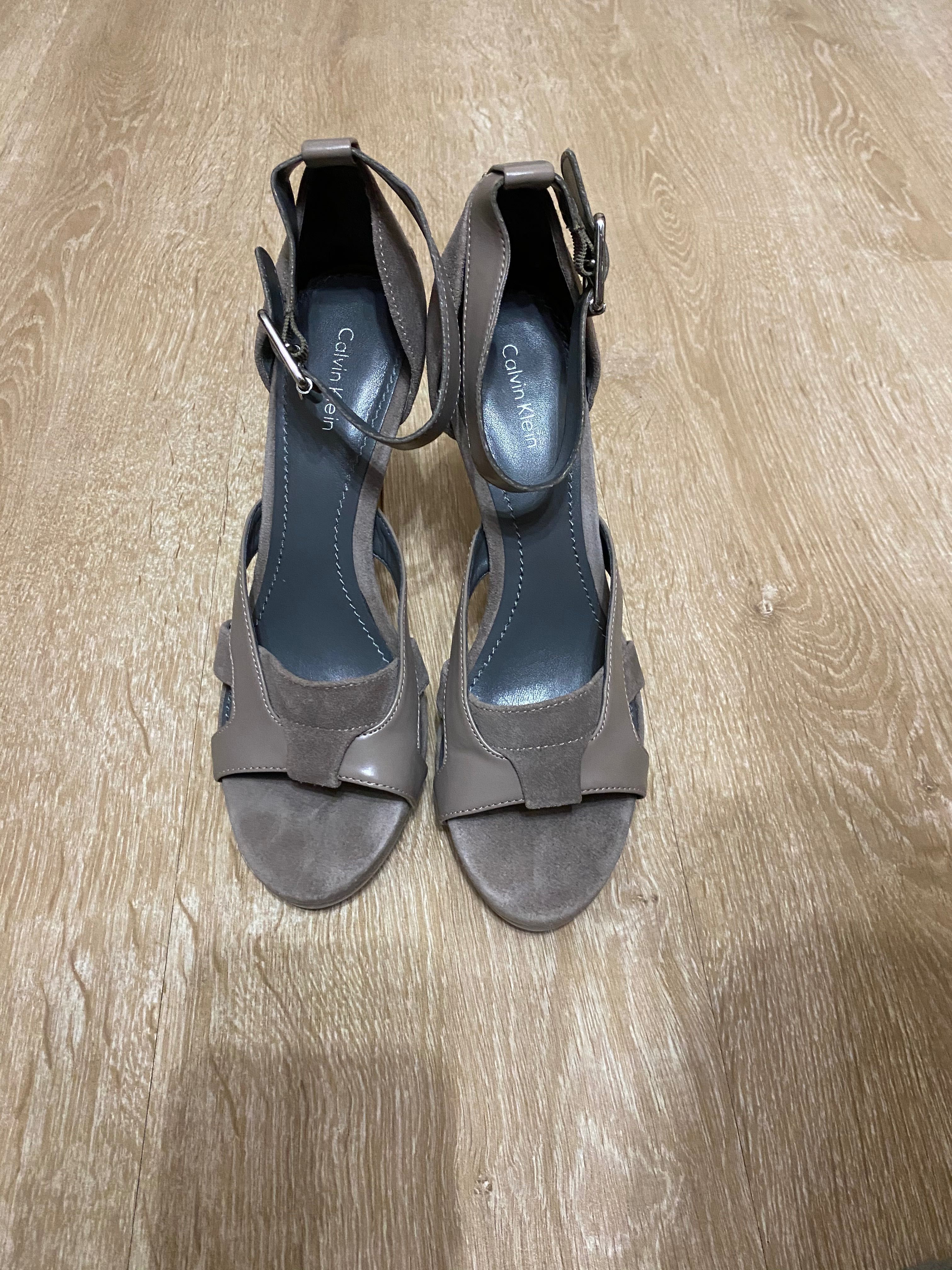 Sandale cu toc Calvin Klein