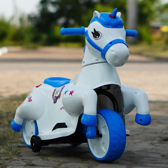 Tricicleta electrica pentru copii, Kinderauto Poney 40W 6V Blue