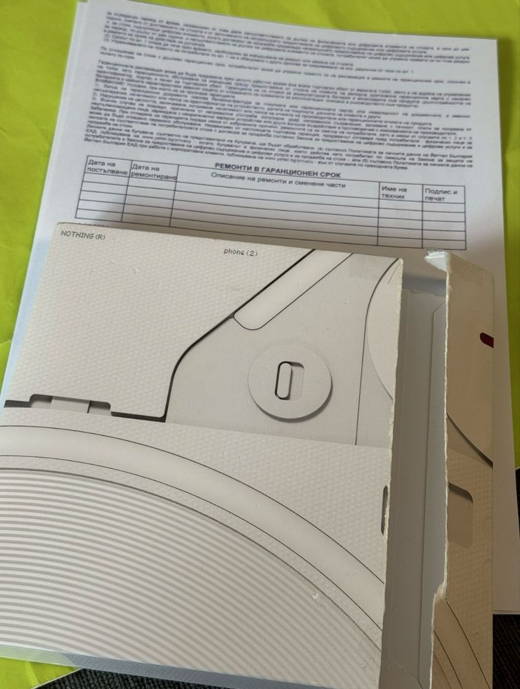 КАТО НОВ 256GB Nothing Phone 2 Adpter 5G Гаранция Yettel 2027 White