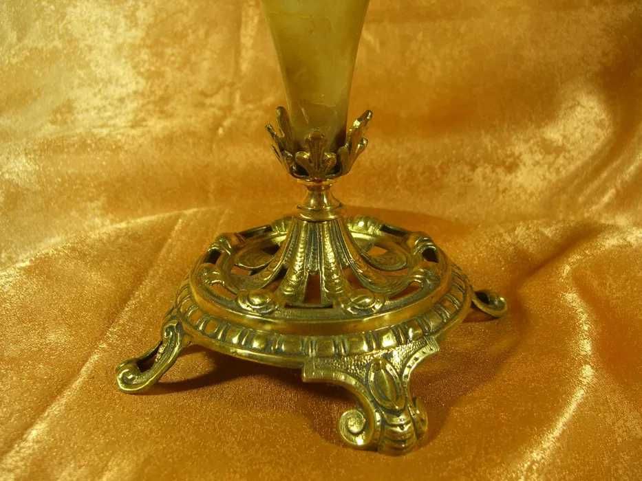 Cupa, vaza, Baroc Victorian, corn bovin, bronz, sec 19