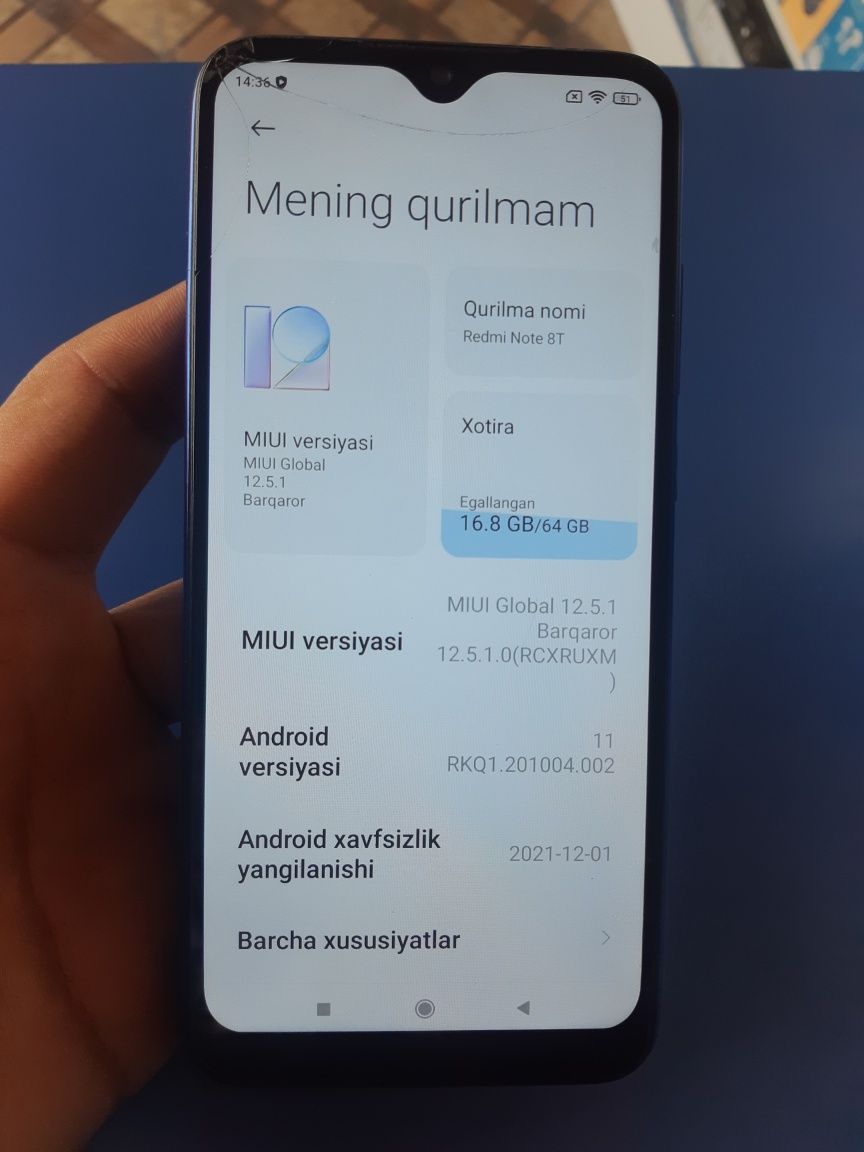 Redmi NOT8T 64/4