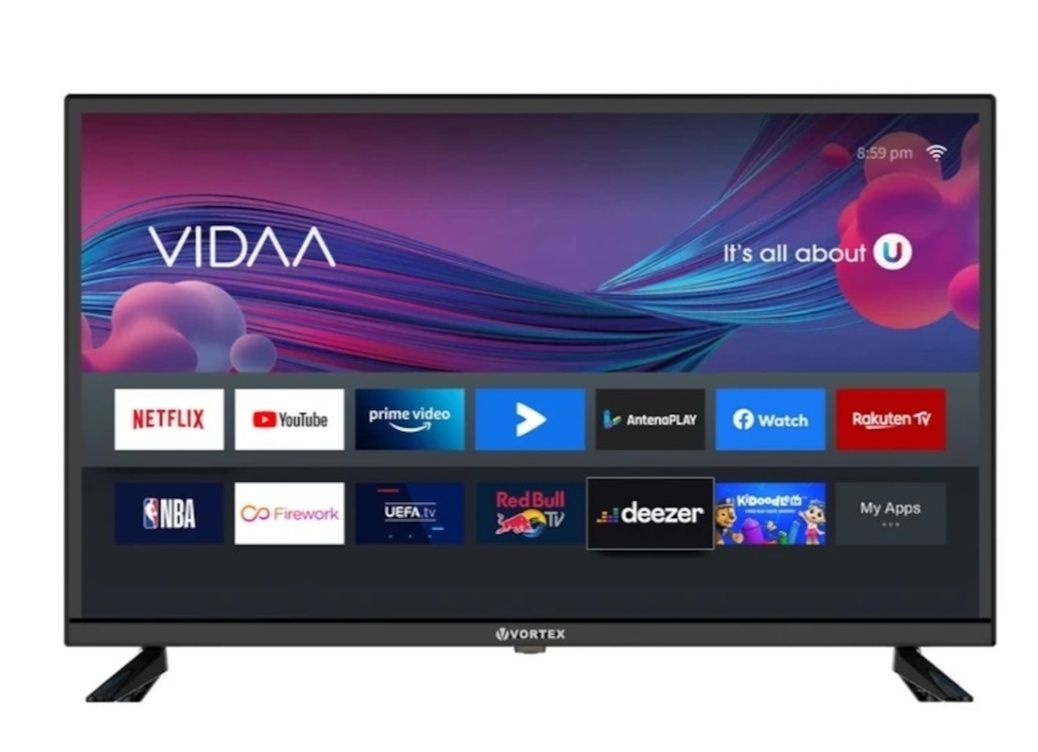 Televizor smart tv vortex cu VIDAA free . 81 cm garanție extinsă