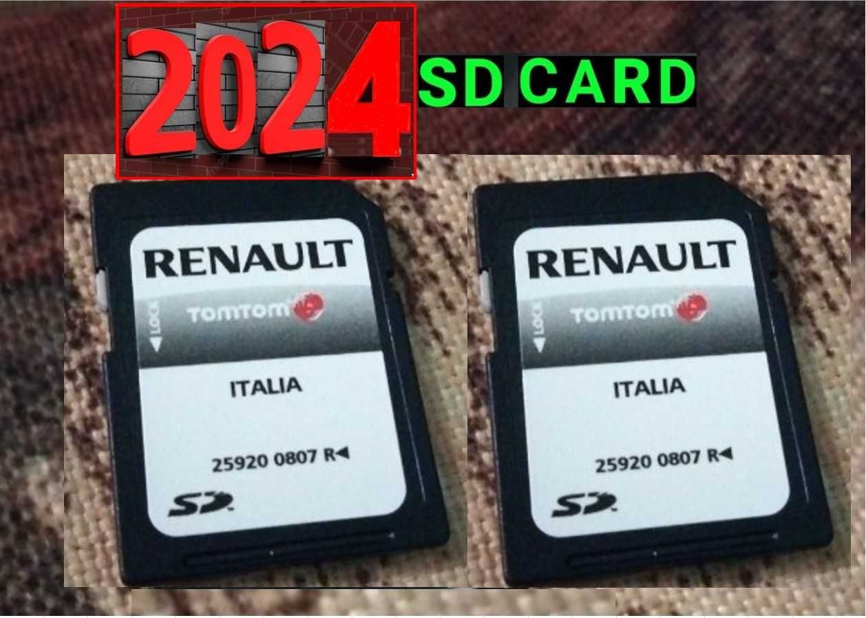 SD card 2024 Рено навигация карта TomTom /Carminat LIVE/R-LINK/RENAULT