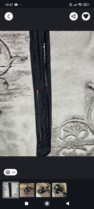 Mulineta Shimano fx 4000 si lanseta Feeder Korum