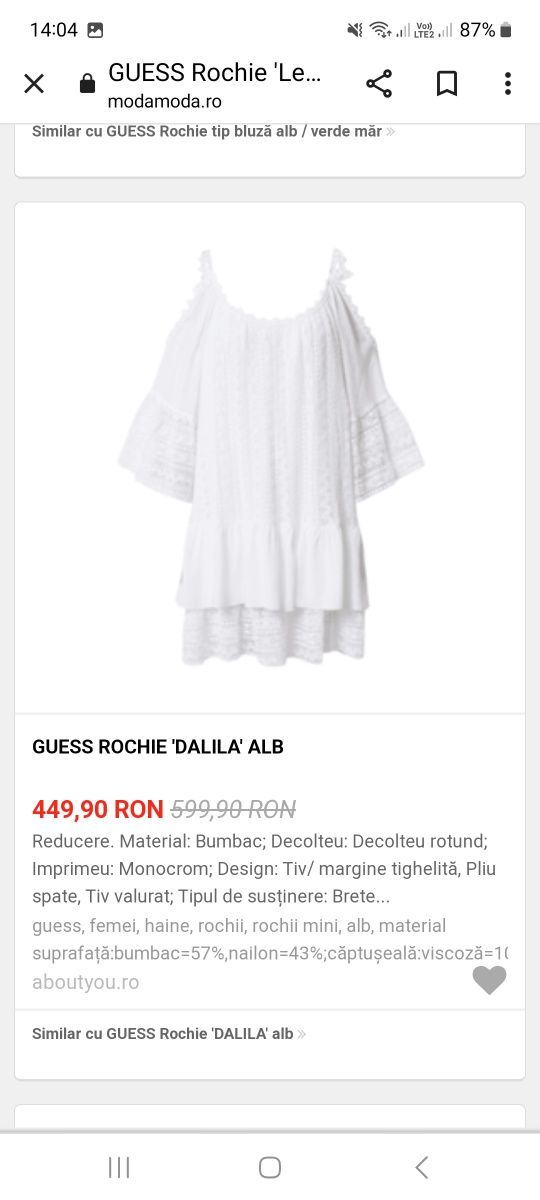 Rochie  guess noua