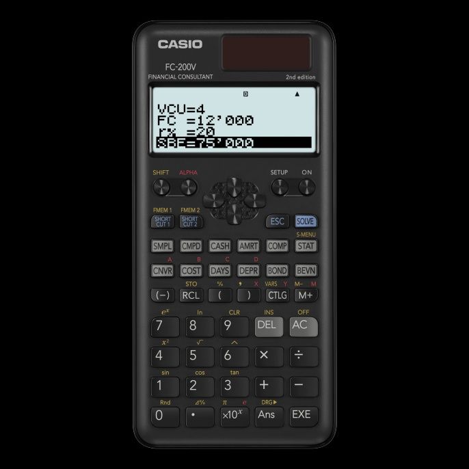 Casio FC 200v 2nd edition финансовый калькулятор
