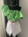 Top h&m M verde crud