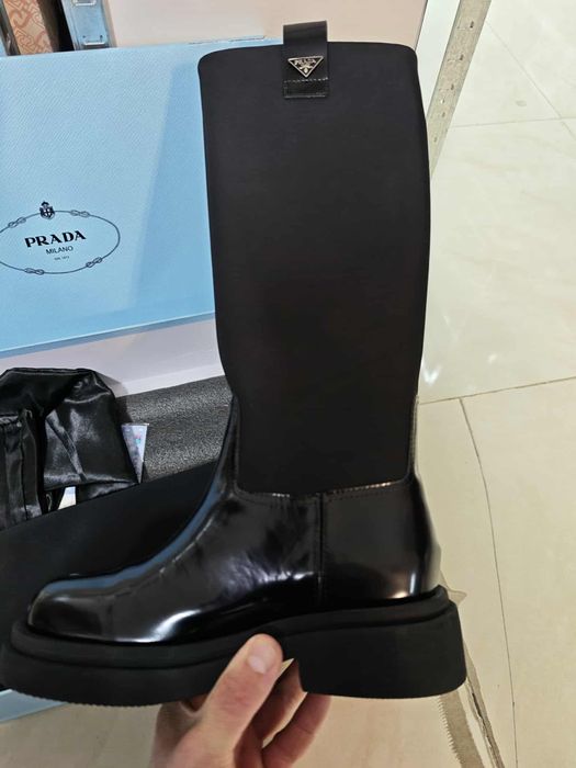 Дамски ботуши Prada Milano Естествена Кожа