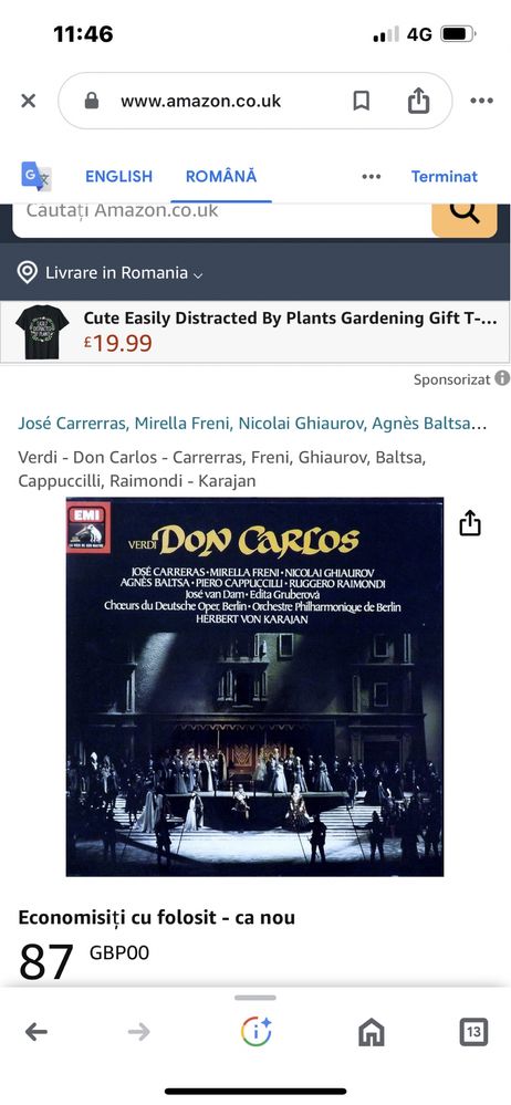 Viniluri de colecție, opera,Giuseppe Verdi, Von Karajan