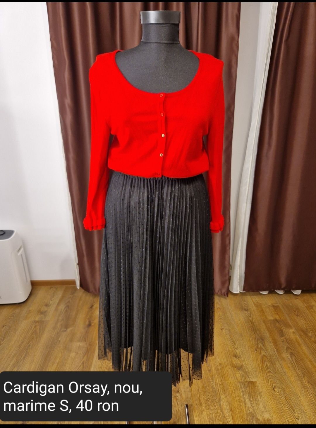 Cardigan Orsay rosu