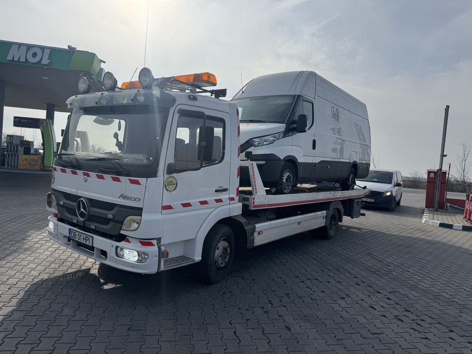 Tractari Auto Camioane Dube Servicii Macara Platforma Auto Non Stop