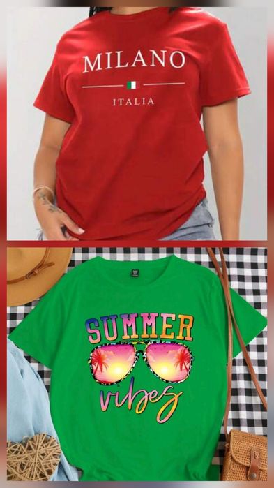 Дамска лятни рокля и клин, тениски