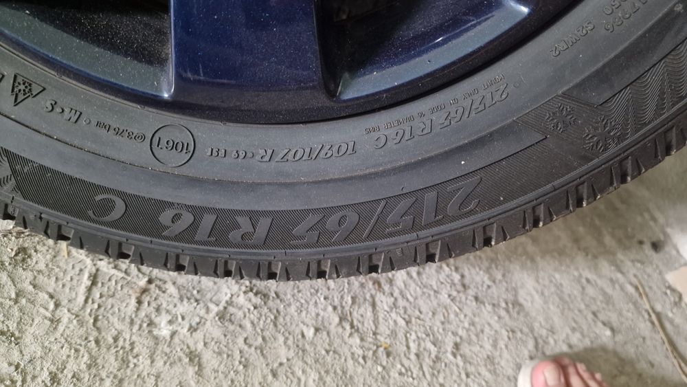 Jante vw originale cu anvelope iarnă