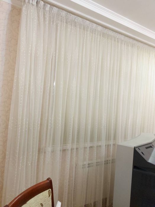 Продаю тюли прозрачный и шторы