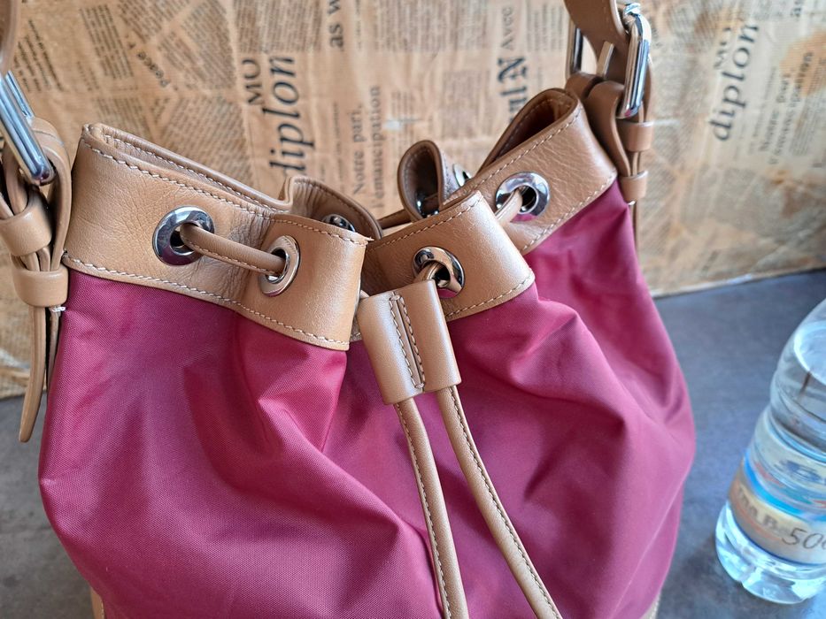 дамска чанта Navyboot /тъмно червено,торба-естествена кожа,като Нова!