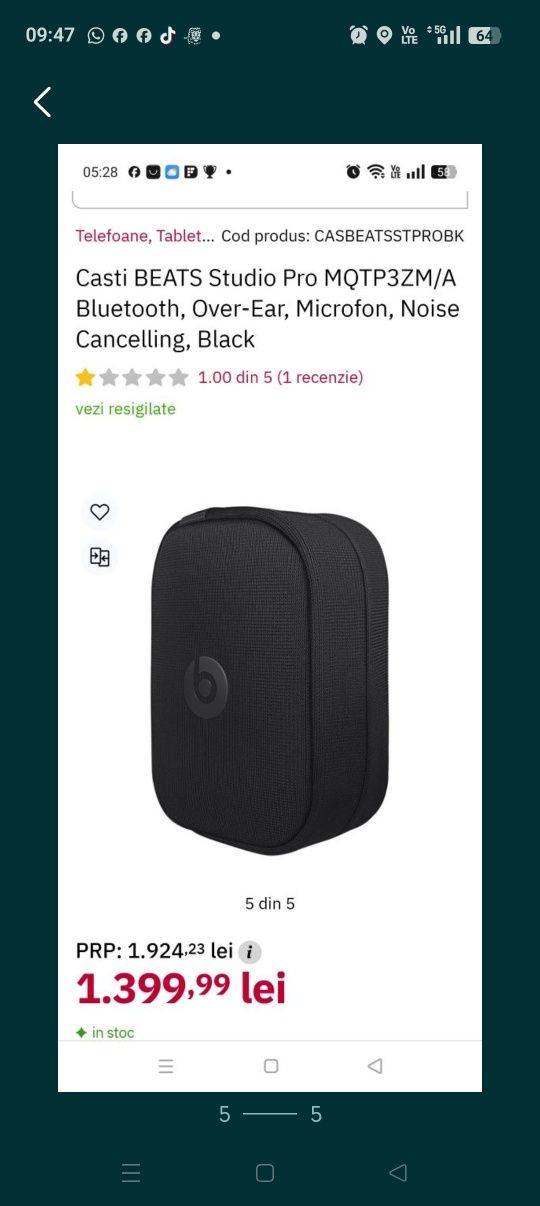 Căști Beats studio pro