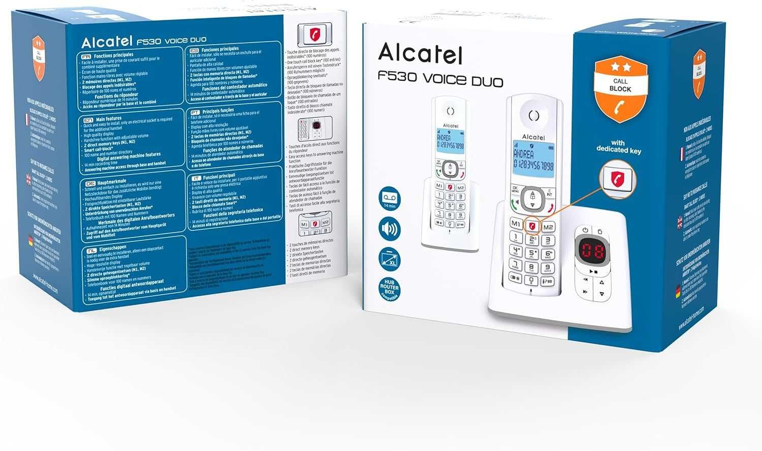 Безжичен телефон ALCATEL F530 Voice Duo - Свободни ръце