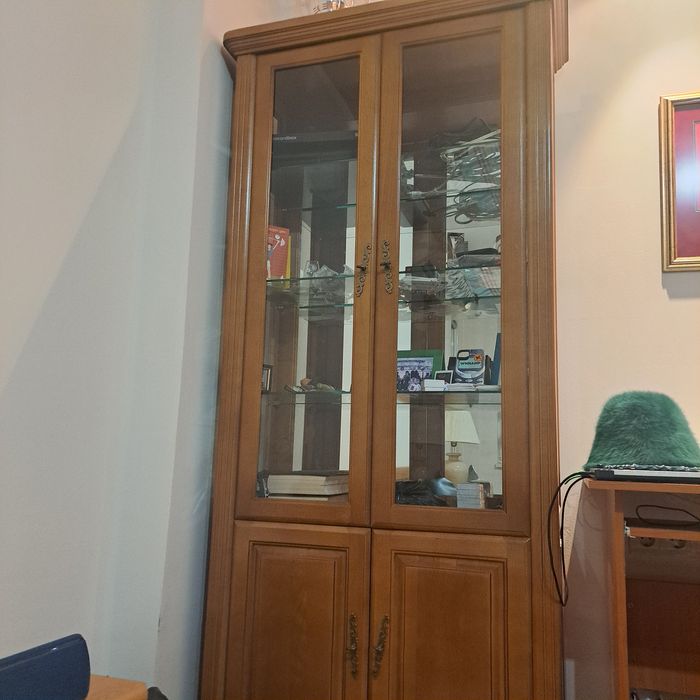 Секция от дърво и стъкло. Масив