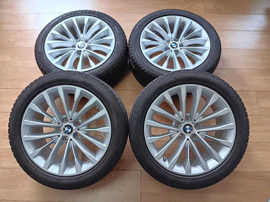 Jante 18 BMW seria 5 G30 G31 G38 cu senzori anvelope MS 245 45 R18 OEM
