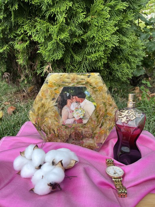 Buchet mireasa/ nasa pastrat in rasina/ articole bebelus