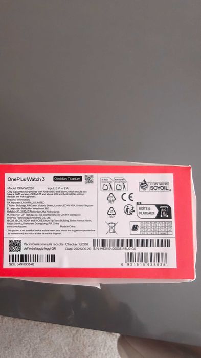 OnePlus Watch 3, глобална версия