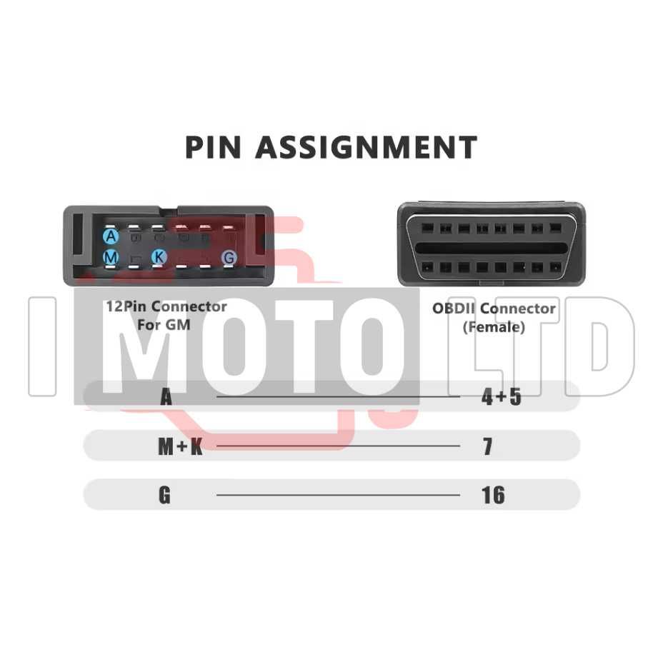 Преходник / Кабел GM 12 PIN