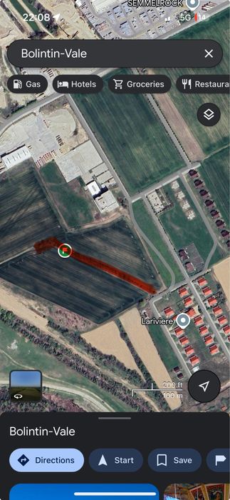 Teren 2900 m, incadrat intravilan,deschidere 14,8ml, A1, Bolintin Vale