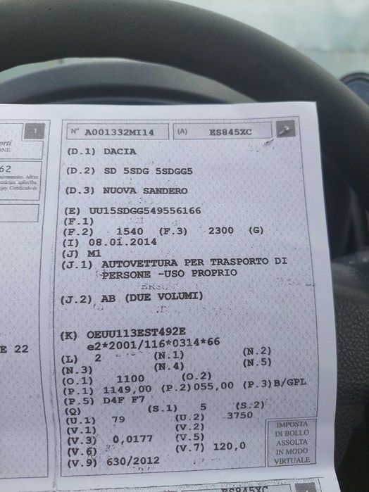 Dacia Sandero 1,2 GPL , Дачия Сандеро 2 на части! 
Януари 2014