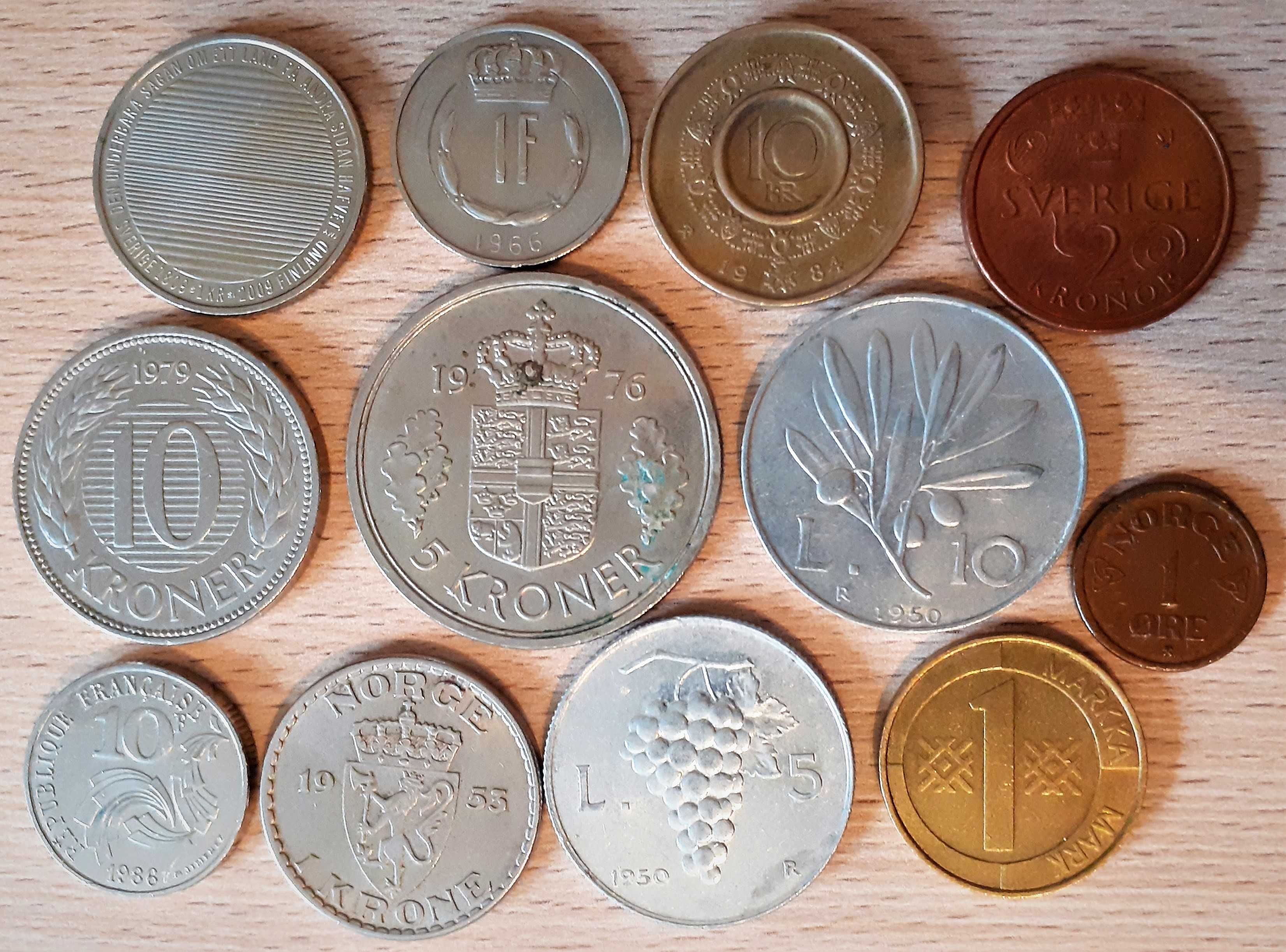 Loturi monede Europa de Vest/Tarile nordice PRETURI pe LOT