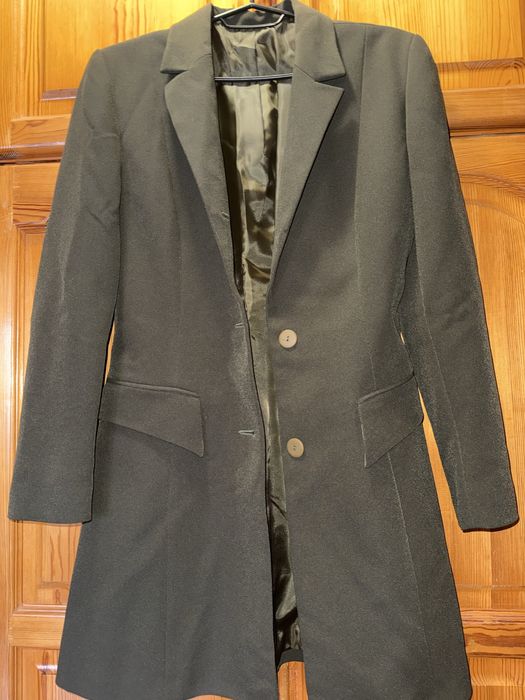 Елегантна дамска рокля без ръкави + Дамско дълго сако - размер S