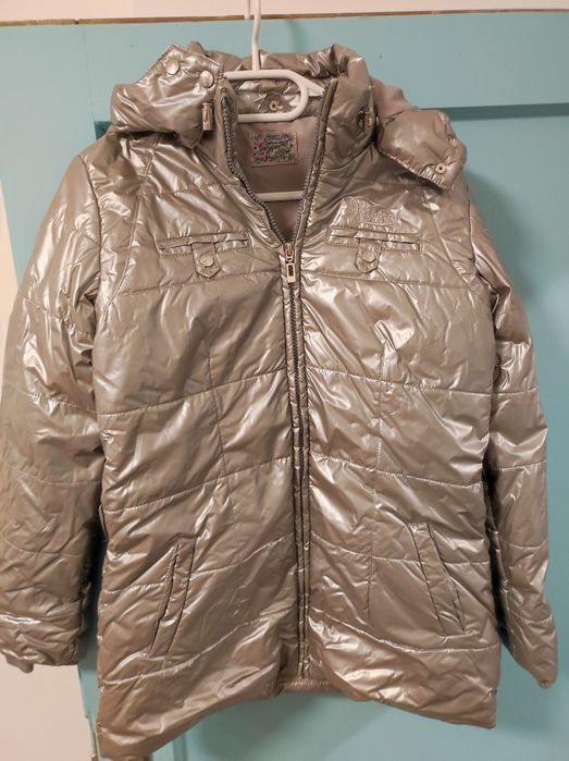 Момичешко сребристо яке