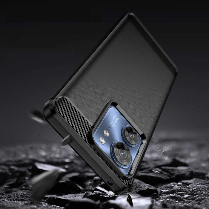 Motorola Edge 40 / Edge 30 / Edge 20 - Удароустойчив Кейс Гръб CARBON