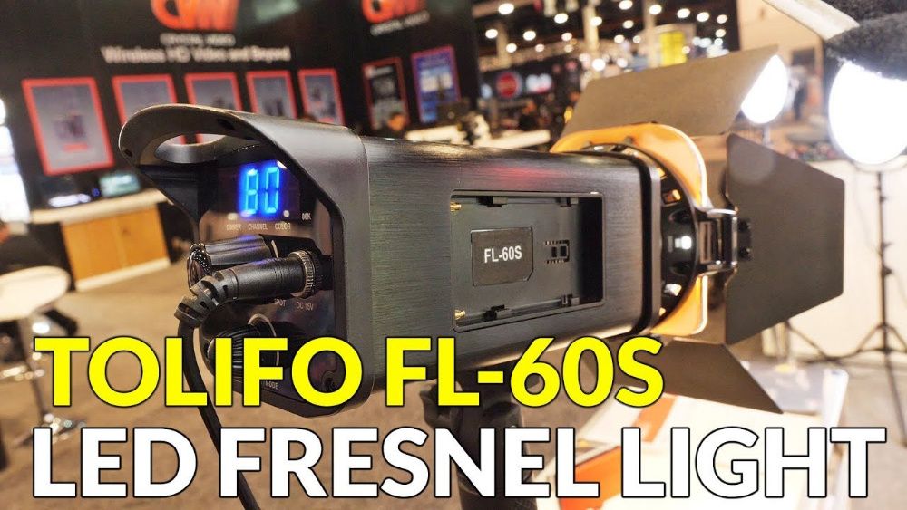 Lampa led cu focalizare Fresnel Tolifo FL-60S Daylight 4 geluri culoar