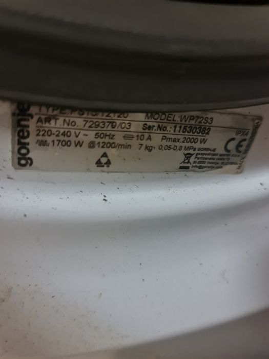 Vând mașină de spălat Gorenje