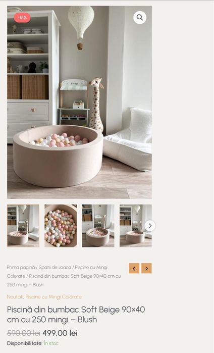 Piscina cu bile BunnyBoo