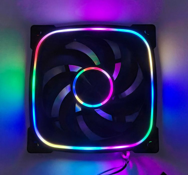 ARGB FAN PWM/Вентилатор 120x120x25/Normal/Reverse BK-no brand