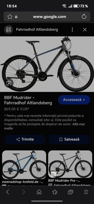 Bicicletă Mudrider BBF
