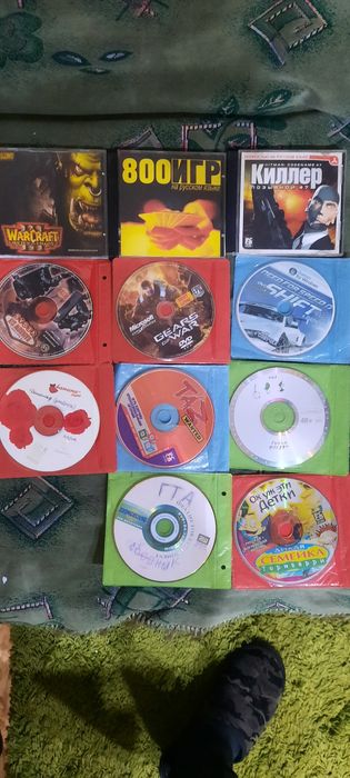 Игры, музыка, мульты, фильмы на дисках ПК новые и б/у.
