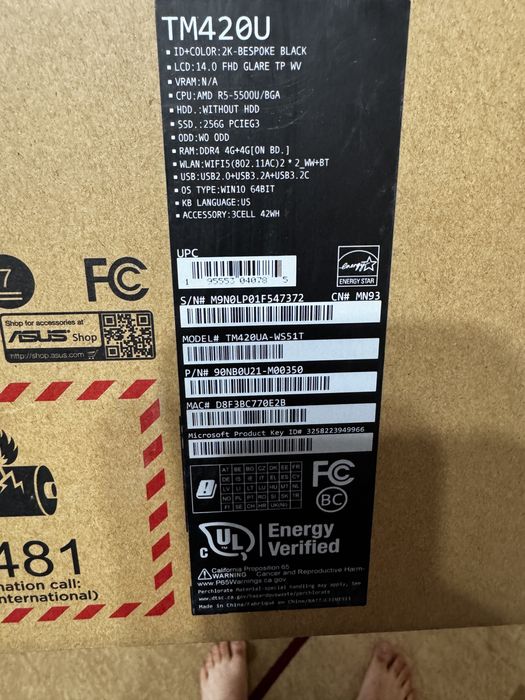 ASUS VivoBook Flip 14 TM420UA почти как новый сенсорный ноутбук