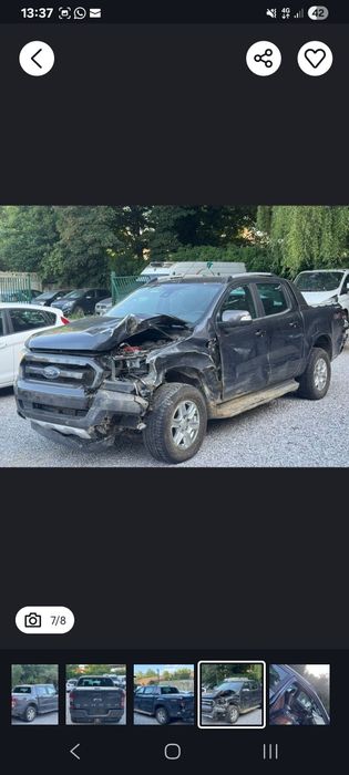 Ford Ranger Wildtrak avariat an 2017 luna a 10 motor 3.2 diesel